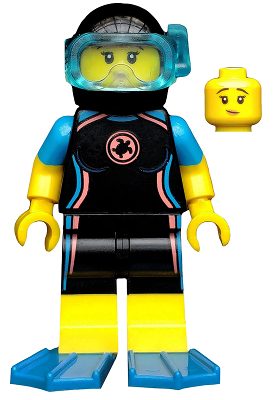 col369 - Sea Rescuer, Series 20 (Minifigure Only without Stand and Accessories)