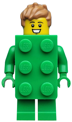 col370 - Brick Costume Guy, Series 20 (Minifigure Only without Stand and Accessories)