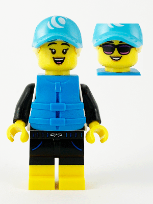 col374 - Paddle Surfer, Series 21 (Minifigure Only without Stand and Accessories)