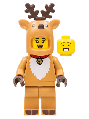 col401 - Reindeer Costume, Series 23 (Minifigure Only without Stand and Accessories)
