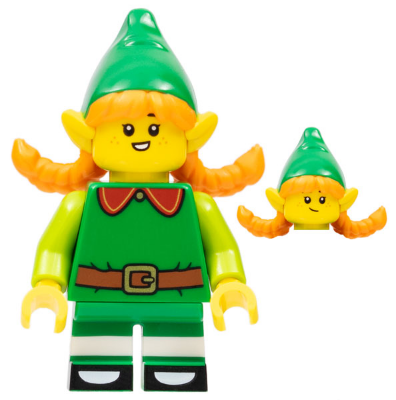 col402 - Holiday Elf, Series 23 (Minifigure Only without Stand and Accessories)