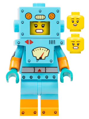 col403 - Cardboard Robot, Series 23 (Minifigure Only without Stand and Accessories)