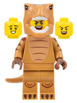 col417 - T-Rex Costume Fan, Series 24 (Minifigure Only without Stand and Accessories)