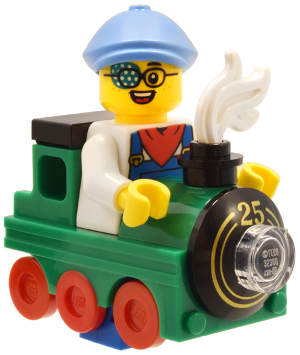 col433 - Train Kid, Series 25 (Minifigure Only without Stand and Accessories)