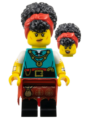 col458 - Pirate Quartermaster, Series 27 (Minifigure Only without Stand and Accessories)