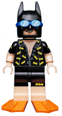 coltlbm05 - Vacation Batman, The LEGO Batman Movie, Series 1 (Minifigure Only without Stand and Accessories)