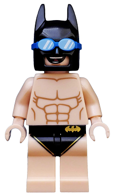 coltlbm30 - Swimsuit Batman, The LEGO Batman Movie, Series 2 (Minifigure Only without Stand and Accessories)