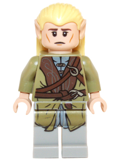 dim008 - Legolas - Olive Green Robe, Short Cheek Lines