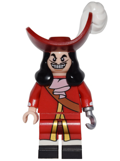 dis016 - Captain Hook, Disney, Series 1 (Minifigure Only without Stand and Accessories)