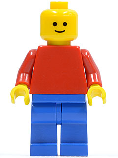 gen025 - Plain Red Torso with Red Arms, Blue Legs (Lego Universe Bob)