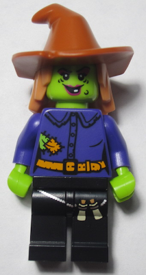 hol173 - Wacky Witch - Dark Orange Floppy Hat