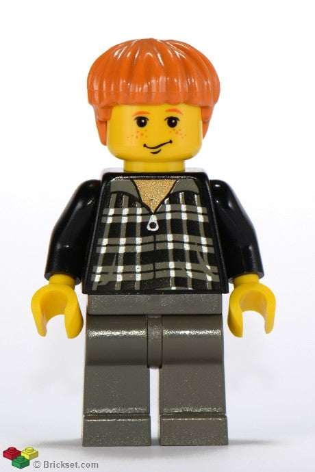 hp032 - Ron Weasley - Black and White Plaid Shirt