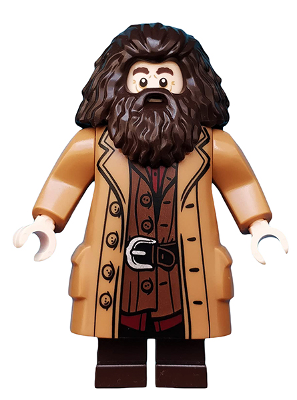 hp144 - Rubeus Hagrid - Medium Nougat Topcoat with Buttons
