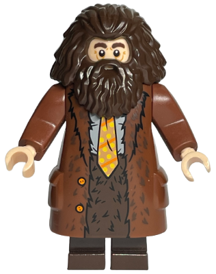 hp200 - Rubeus Hagrid - Reddish Brown Topcoat with Buttons