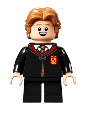 hp304 - Colin Creevey - Gryffindor Robe Clasped, Black Short Legs