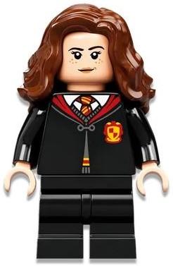 hp331 - Hermione Granger - Gryffindor Robe Clasped, Sweater, Shirt and Tie, Black Medium Legs