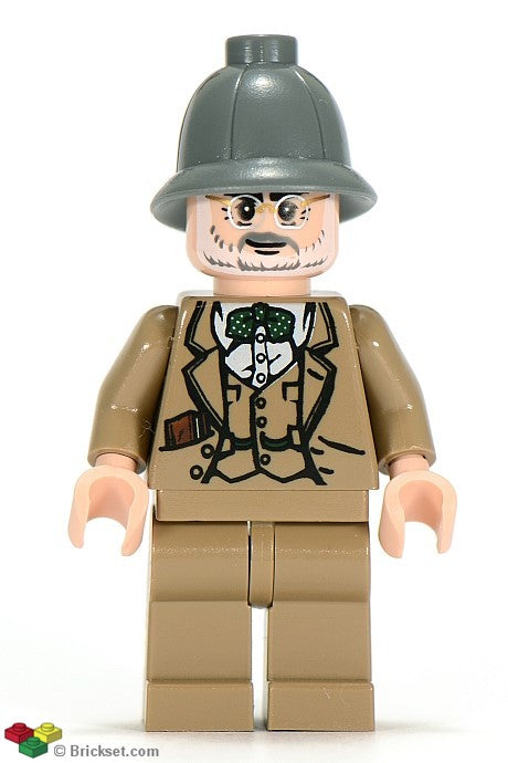 iaj002 - Professor Henry Jones Sr. - Dark Bluish Gray Pith Helmet, Diary in Pocket