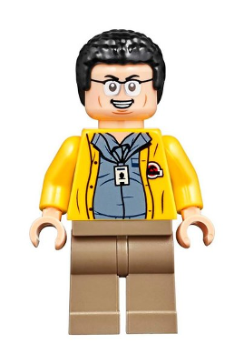 jw059 - Dennis Nedry - Jurassic Park Logo on Back