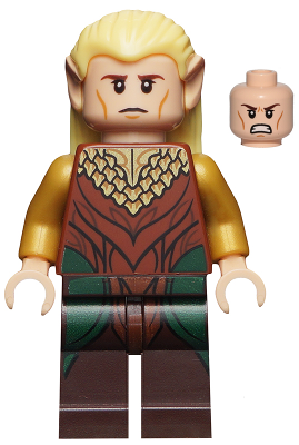 lor035 - Legolas - Reddish Brown and Gold Robe