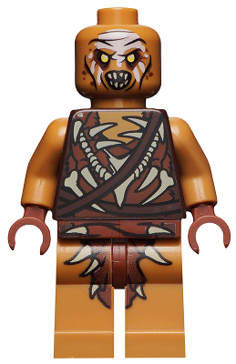 lor110 - Gundabad Orc - Bald, White Forehead Paint