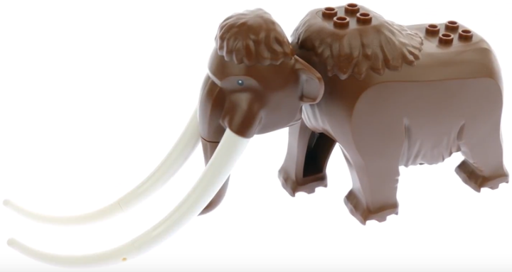 mammoth01 - Woolly Mammoth with White Tusks