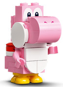 mar0064 - Pink Yoshi - White Tile, Round 1 x 1 Quarter on Front