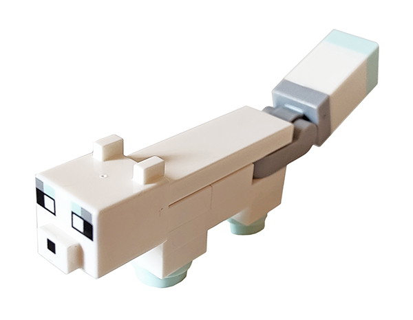 minefox03 - Minecraft Fox, Arctic - Brick Built