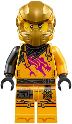 njo0921 - Arin - Shirt with Magenta Dragon, Head Wrap