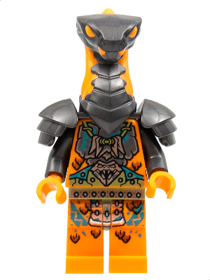 njo0718 - Boa Destructor - Breastplate Torso, Pearl Dark Gray Head, Shoulder Pads
