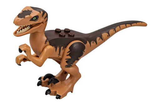 raptor10 - Dinosaur Raptor / Velociraptor with Dark Brown Back