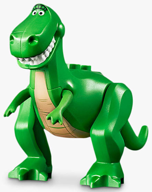 rex02 - Dinosaur Toy Story (Rex), Tan Stomach and Eyebrows