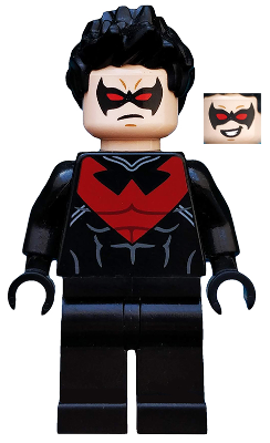 sh0085 - Nightwing - Red Eye Holes and Chest Symbol
