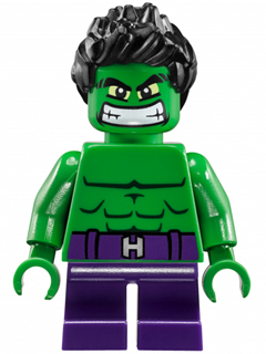sh0252 - Hulk - Minifigure, Short Legs