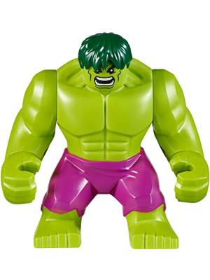 sh0371 - Hulk - Giant, Magenta Pants, Dark Green Hair