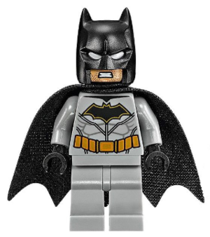 sh0531 - Batman, Medium Nougat Face, Light Bluish Gray Suit