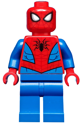 sh0546 - Spider-Man - Dark Red Web Pattern, Blue Legs