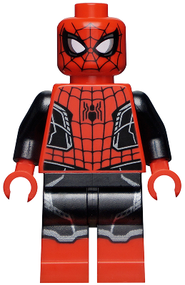 sh0782 - Spider-Man - Black and Red Suit, Small Black Spider, Silver Trim (Upgraded Suit)