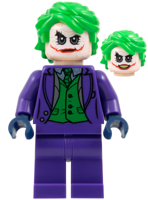 sh1022 - The Joker - Dark Purple Suit, Green Vest, Bright Green Hair