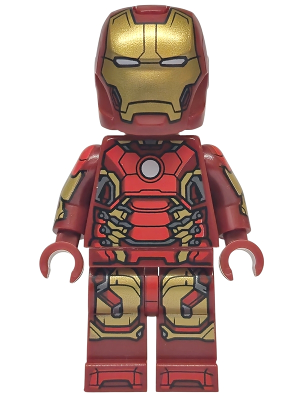 sh1103 - Iron Man - Mark 43 Armor, Light Nougat Head, Printed Arms