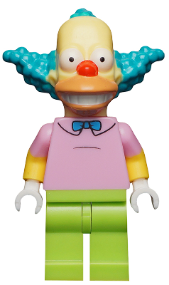 sim014 - Krusty the Clown, The Simpsons, Series 1 (Minifigure Only without Stand and Accessories)