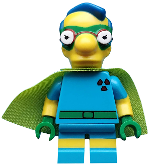 sim032 - Fallout Boy Milhouse, The Simpsons, Series 2 (Minifigure Only without Stand and Accessories)