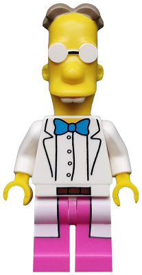 sim035 - Professor Frink, The Simpsons, Series 2 (Minifigure Only without Stand and Accessories)