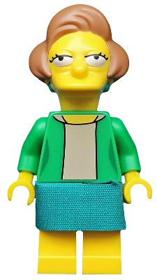 sim040 - Edna Krabappel, The Simpsons, Series 2 (Minifigure Only without Stand and Accessories)