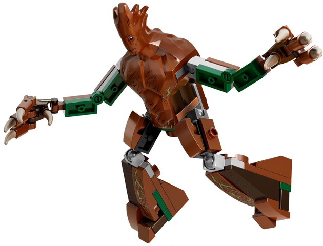 spa0010 - Groot, Buildable Figure with Big Fig Head and Torso Piece