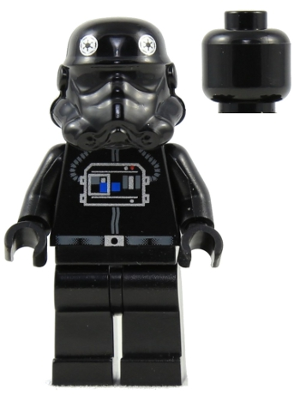 sw0035b - Imperial TIE Fighter / Interceptor Pilot - Black Head