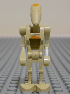 sw0048 - Battle Droid Commander - Tan with Line, Angled Arms