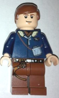 sw0088a - Han Solo - Light Nougat, Reddish Brown Legs with Holster (2010)