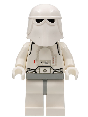 sw0101 - Snowtrooper, Light Gray Hips, White Hands