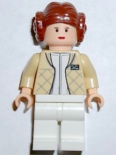 sw0113 - Princess Leia - Hoth Outfit, Textured Hair with Buns