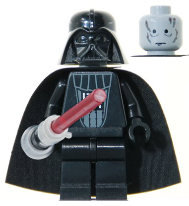 sw0117 - Darth Vader - Trans-Red Light-Up Lightsaber